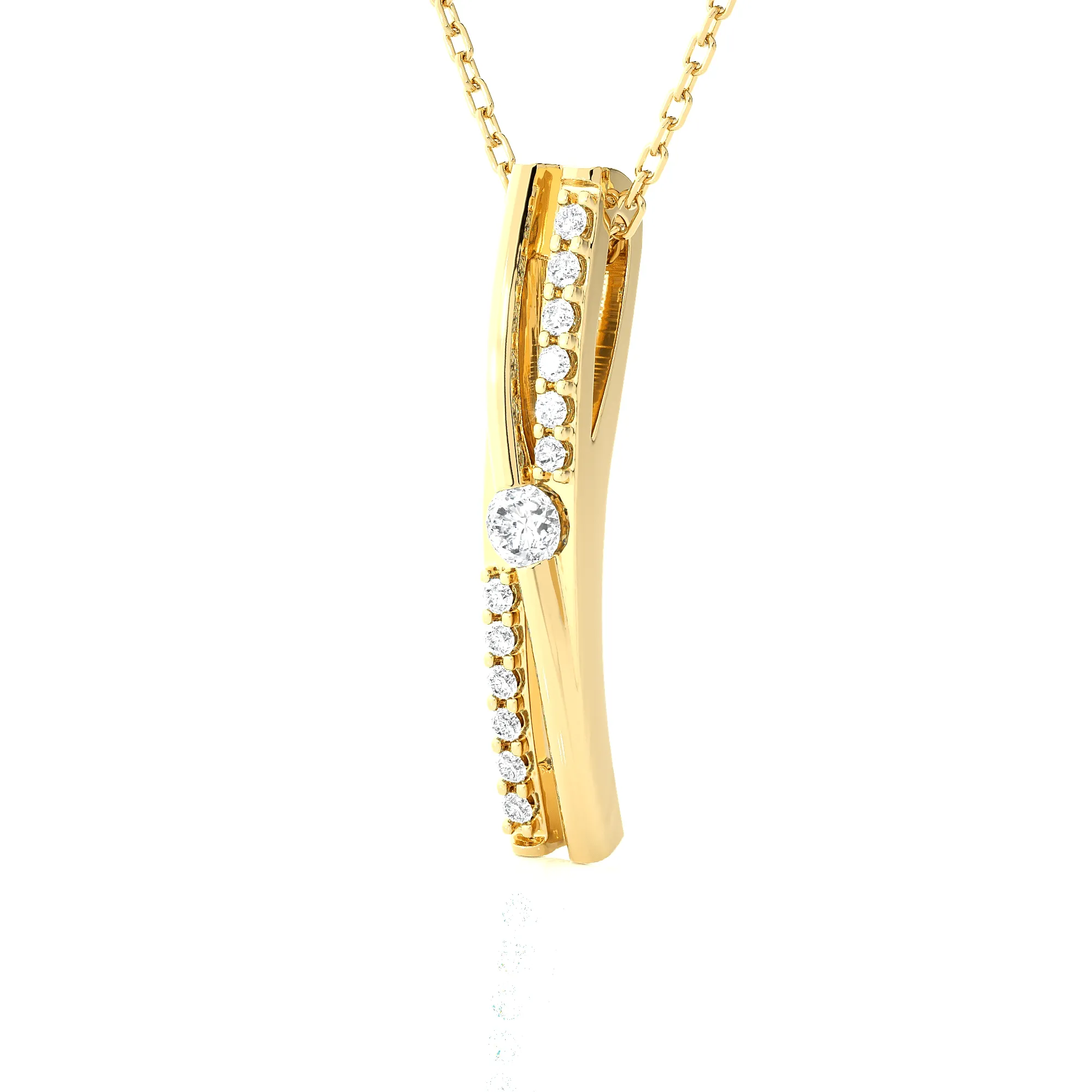 1/20  ctw Round Lab Grown Diamond Fashion Pendant