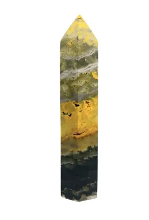 141G Bumblebee Jasper Crystal Tower