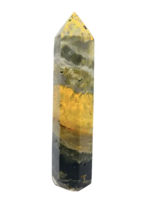 141G Bumblebee Jasper Crystal Tower