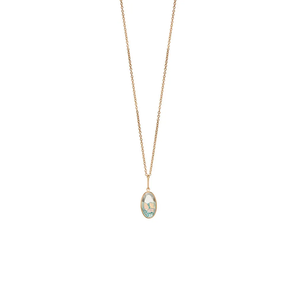 18 Karat Yellow Gold Paraiba Opal Shaker