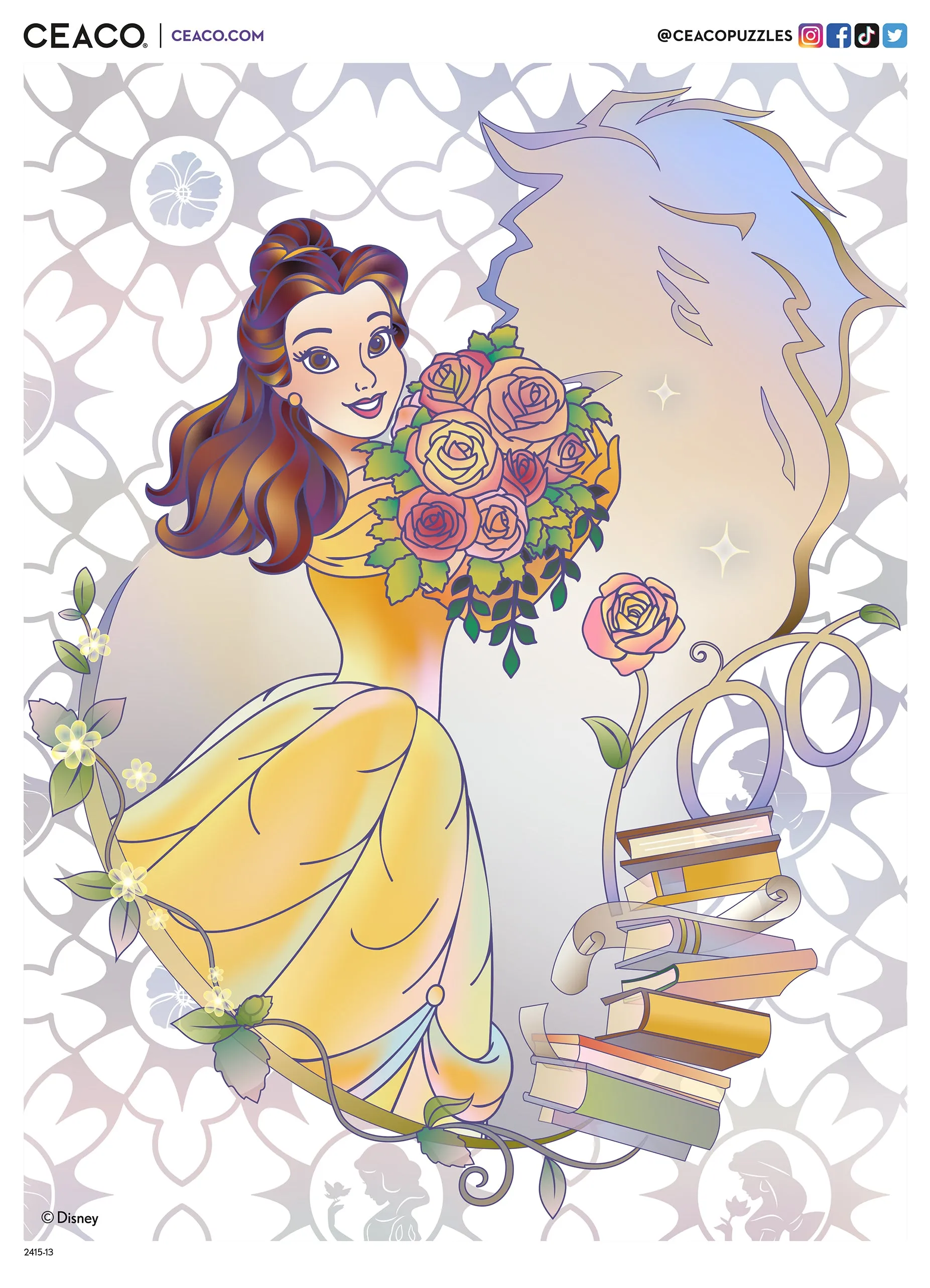 500 Piece Puzzle - D100 Platinum Princess Belle