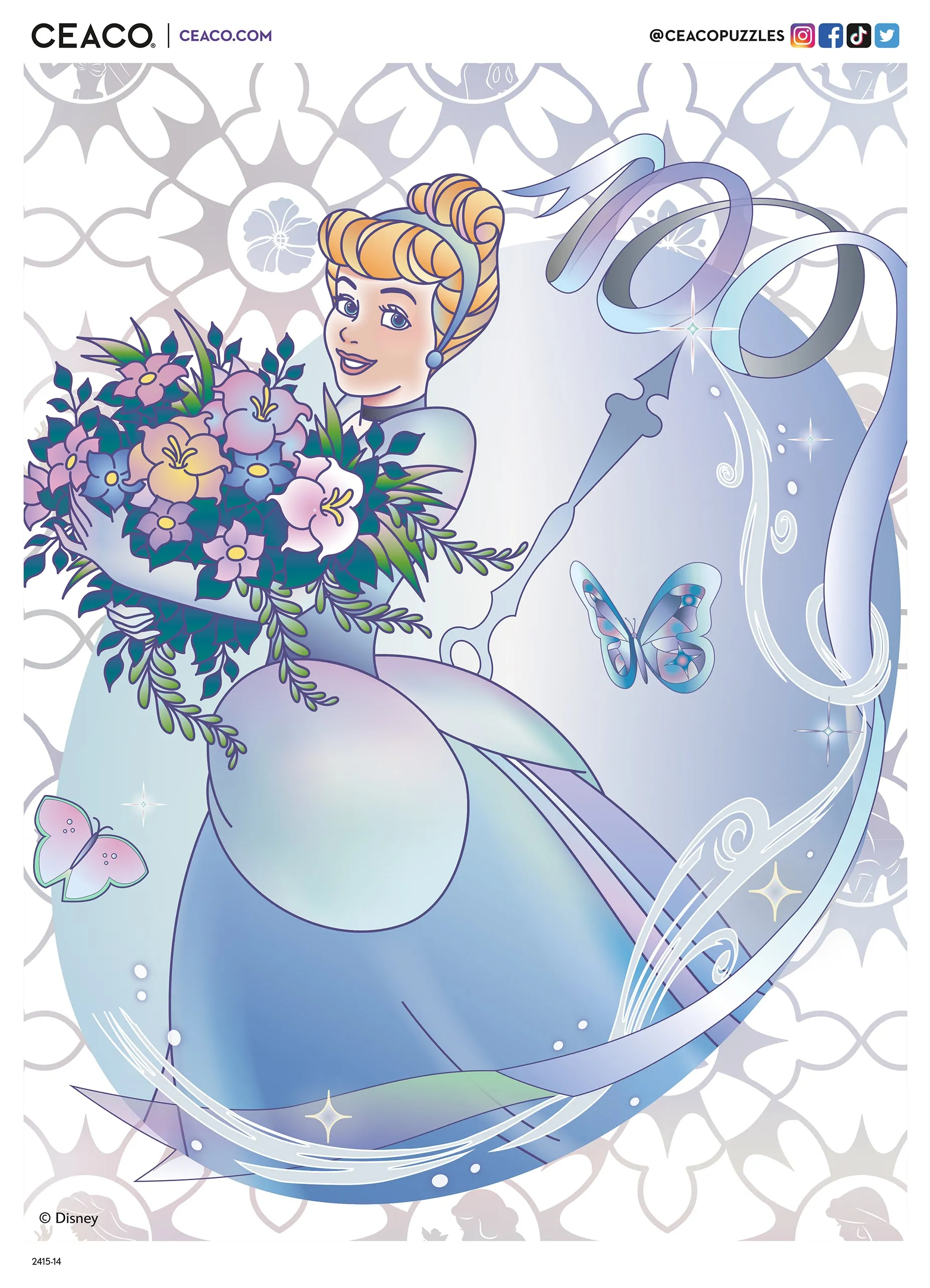 500 Piece Puzzle - D100 Platinum Princess Cinderella