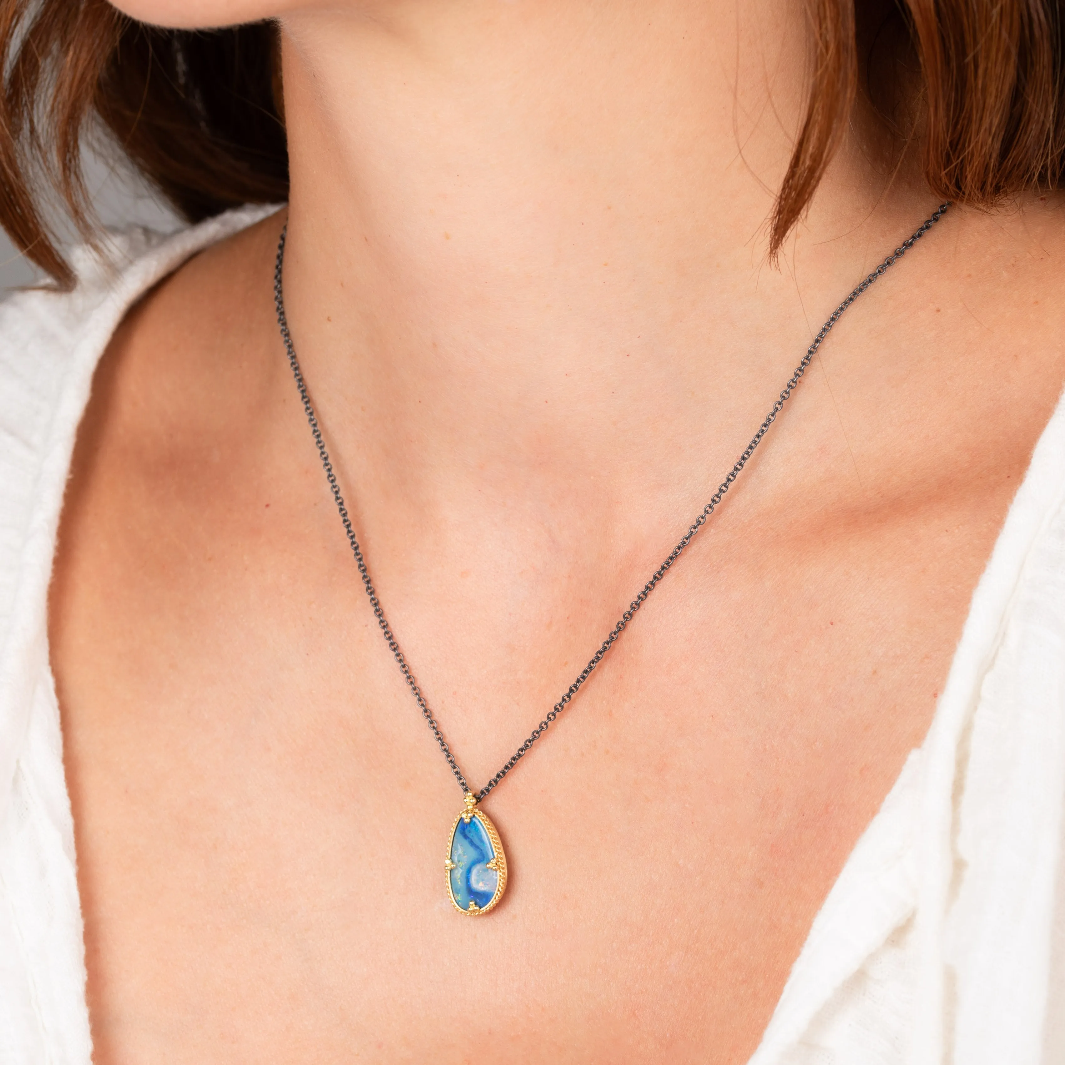 Australian Opal Lagoon Necklace