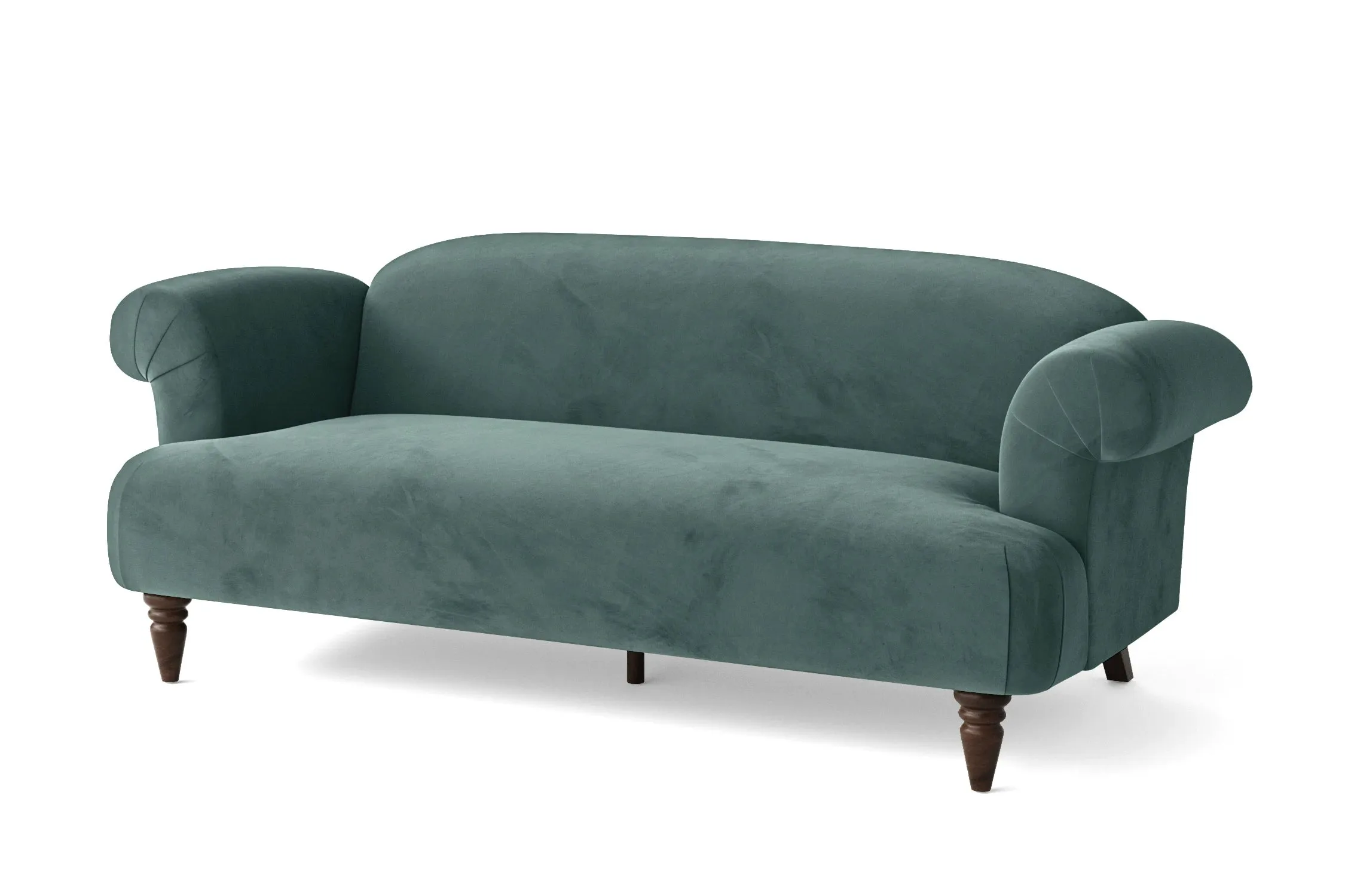 Barberton 3 Seater Sofa Teal Velvet