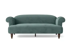 Barberton 3 Seater Sofa Teal Velvet