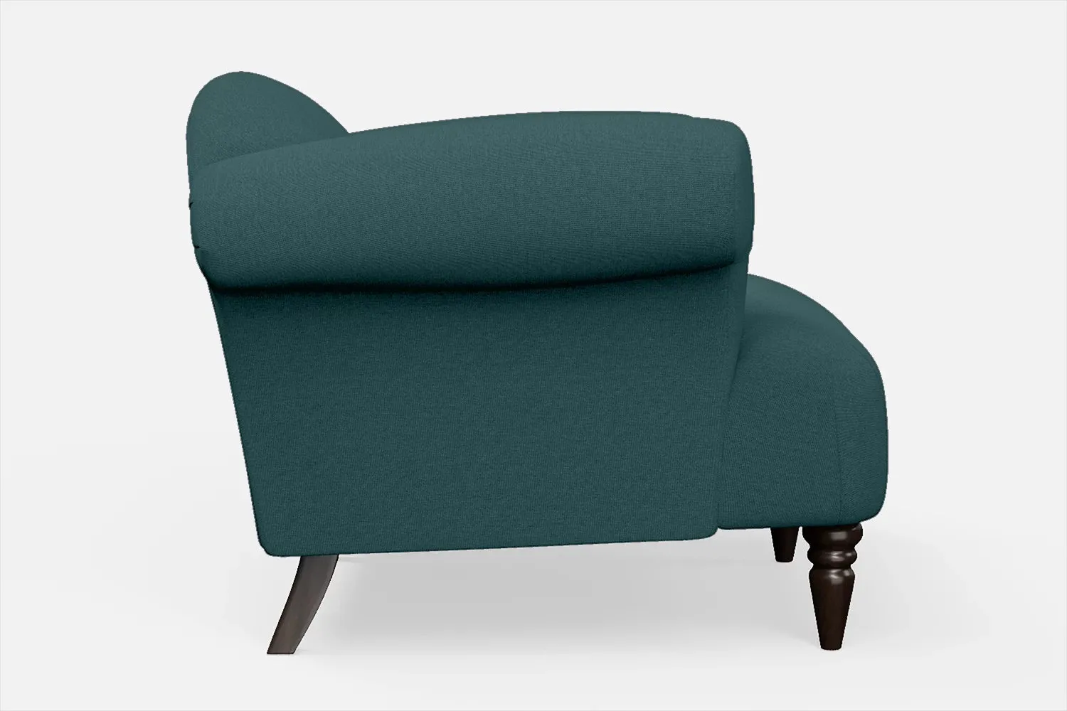 Barberton Armchair Teal Linen Fabric