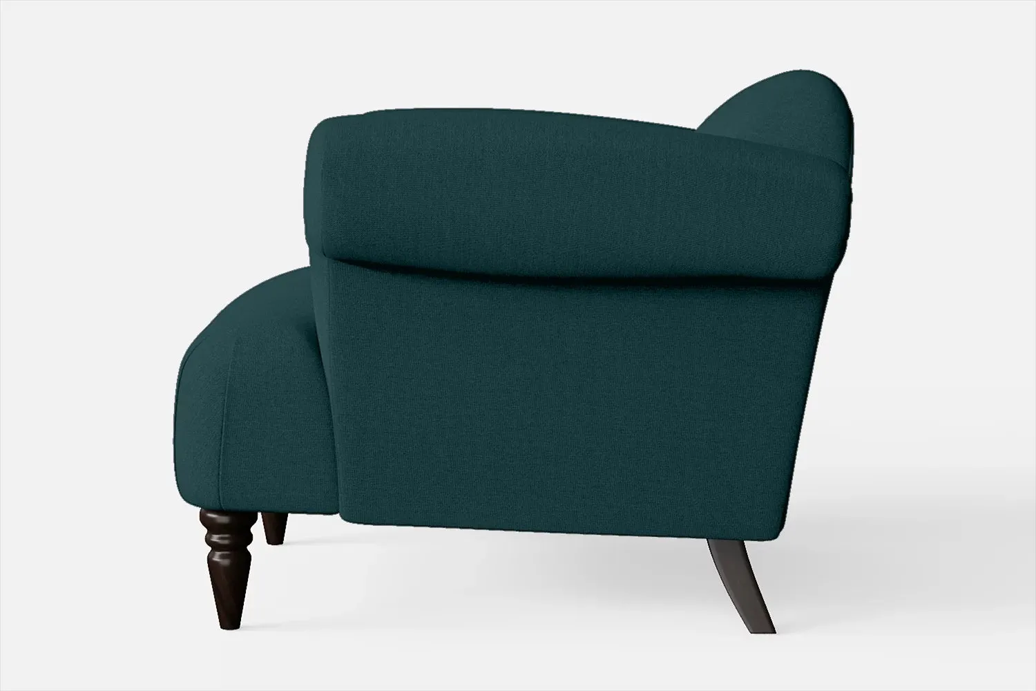 Barberton Armchair Teal Linen Fabric