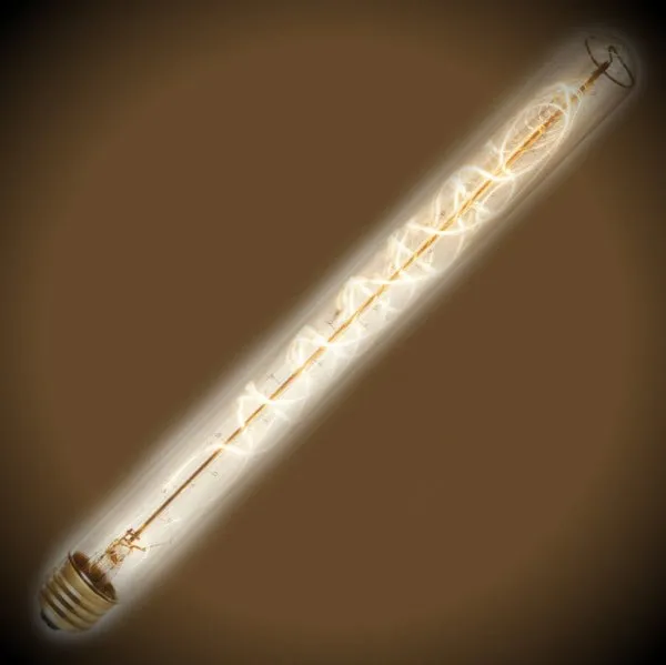 Beacon Tube Nostalgic Bulb - 40 Watt - 10.75 in. Length - Amber