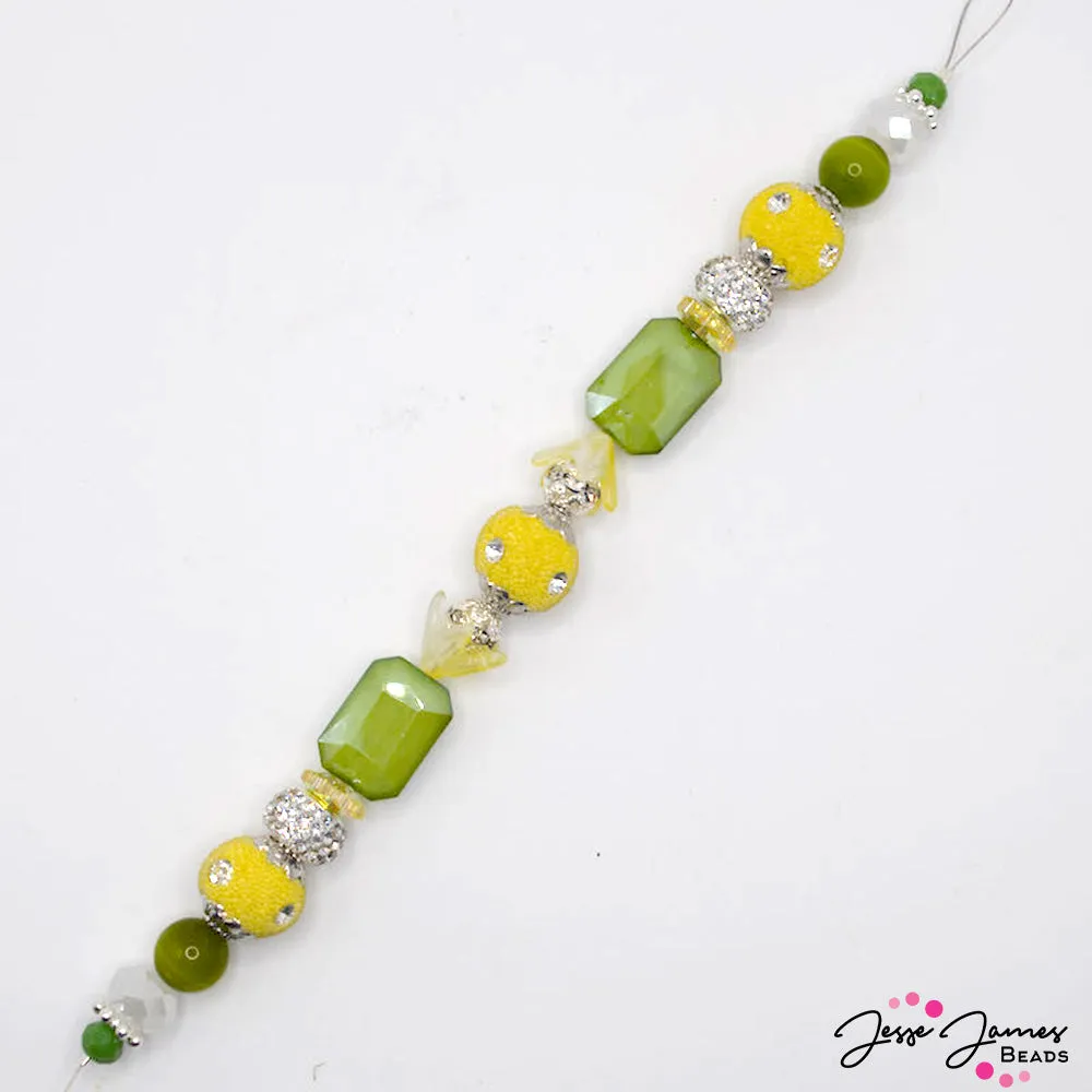 Bead Strand in Sour Lemon Bubbly