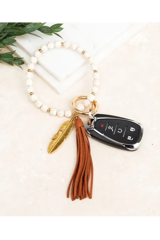 Beaded Key Ring Bracelet