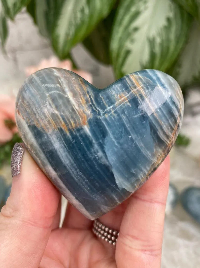 Blue Onyx Hearts