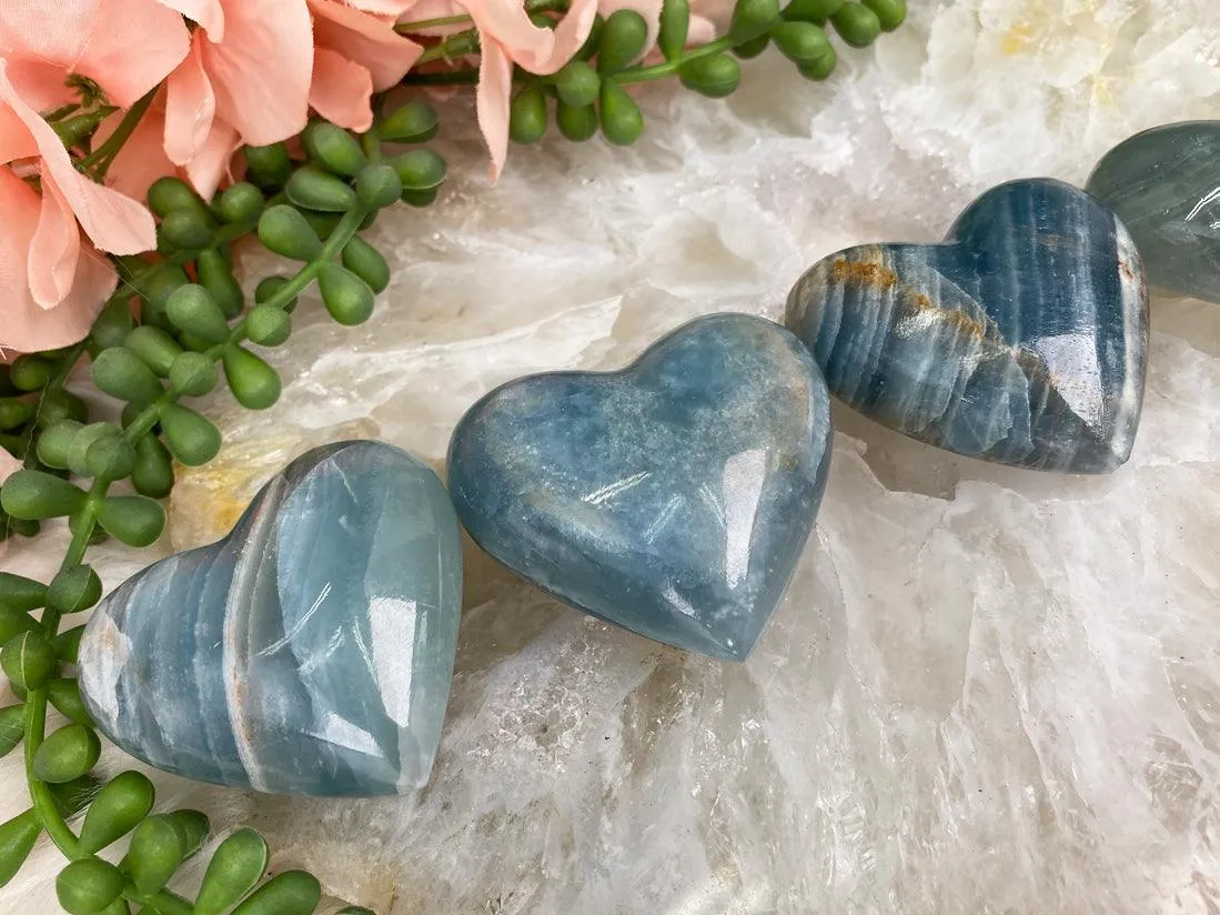 Blue Onyx Hearts