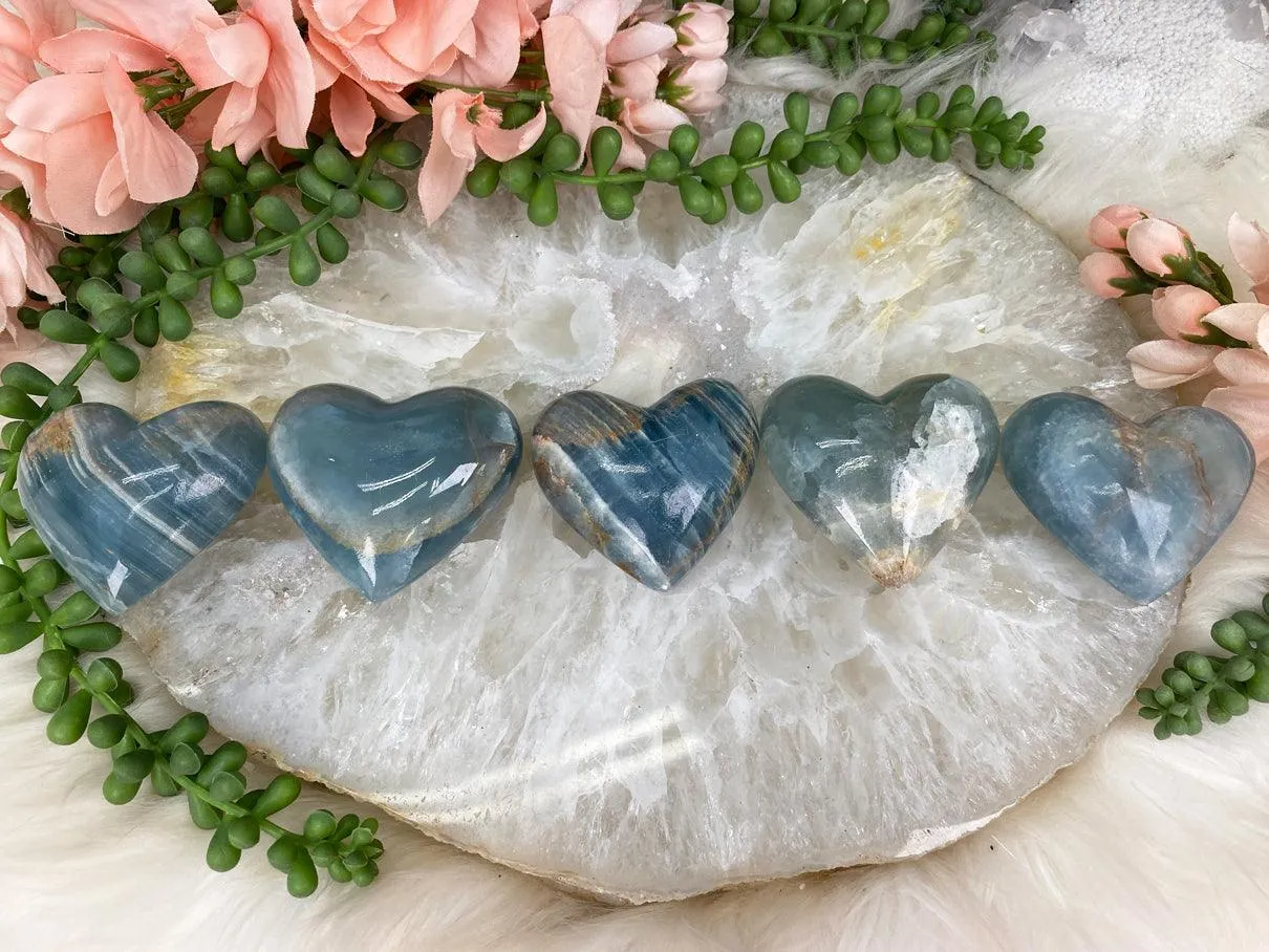 Blue Onyx Hearts