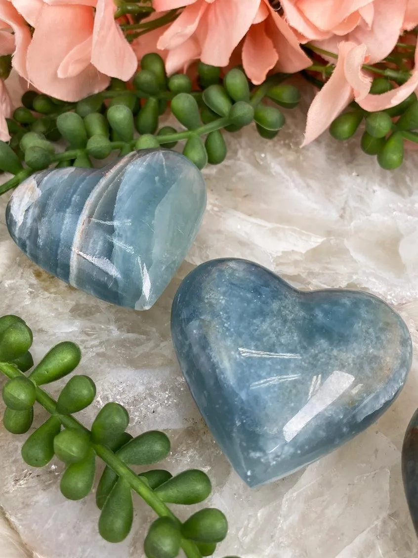 Blue Onyx Hearts