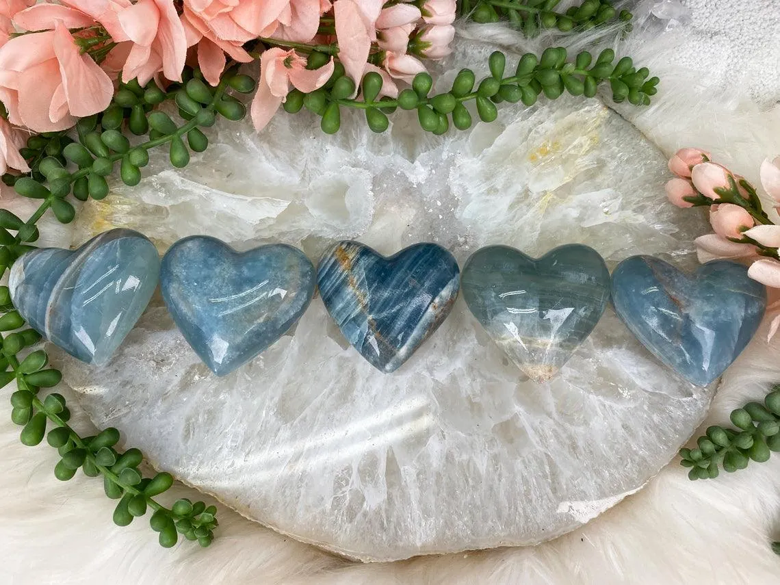 Blue Onyx Hearts