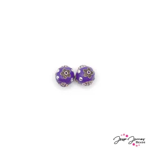 Boho Bead Pair in Berry Berry Blast Smoothie