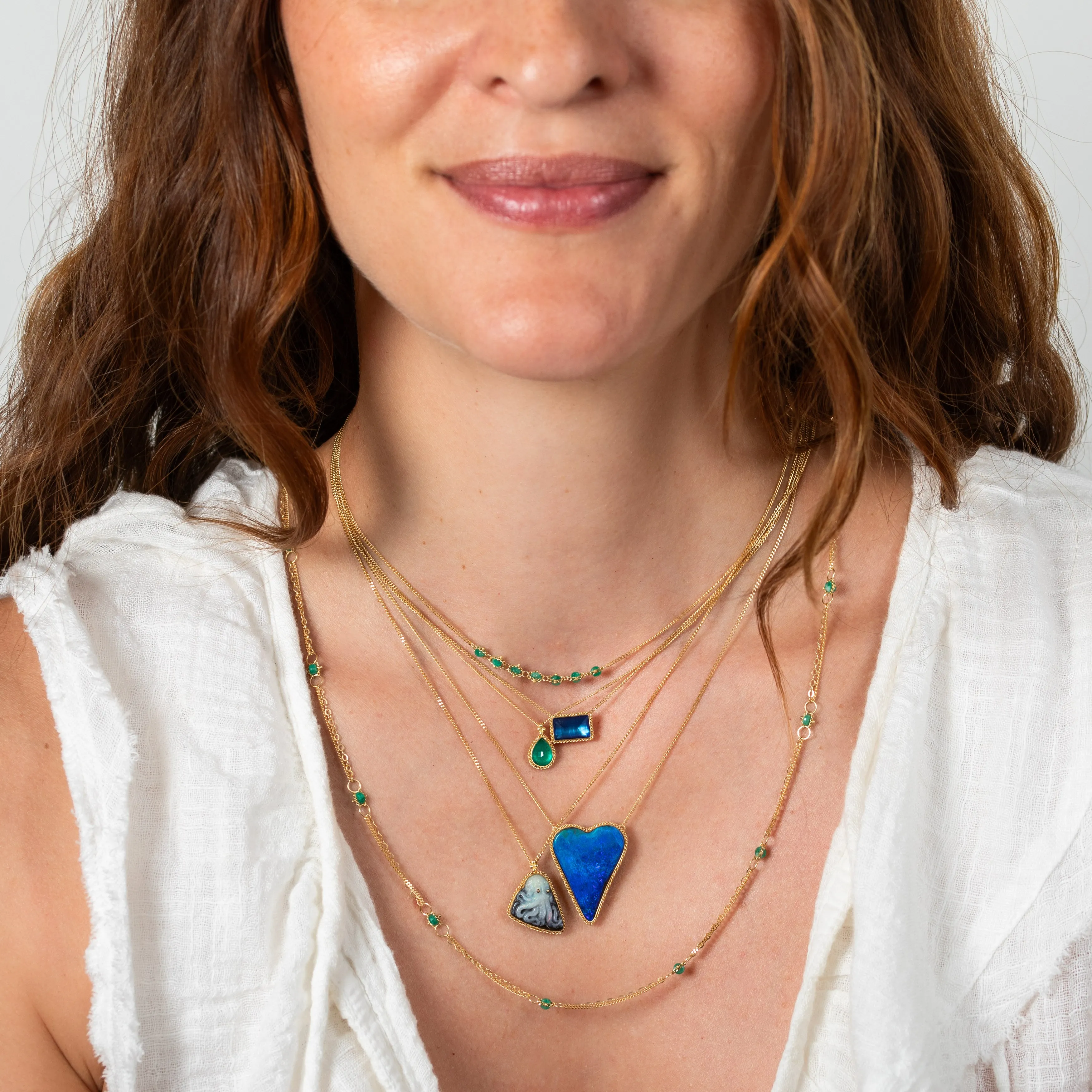 Boulder Opal Heart Necklace