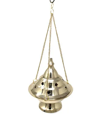 Brass Hanging Incense Burner - Large