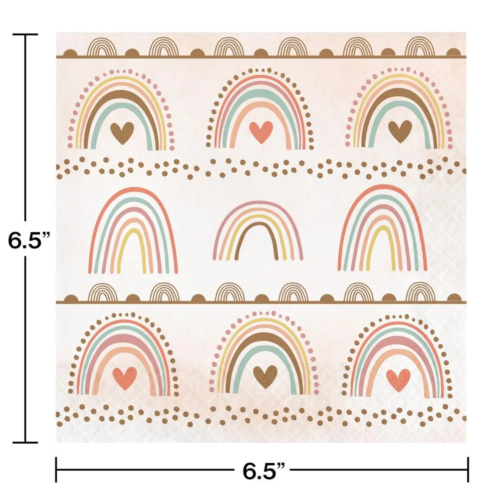 Bulk Boho Rainbow Luncheon Napkins (192 per Case)