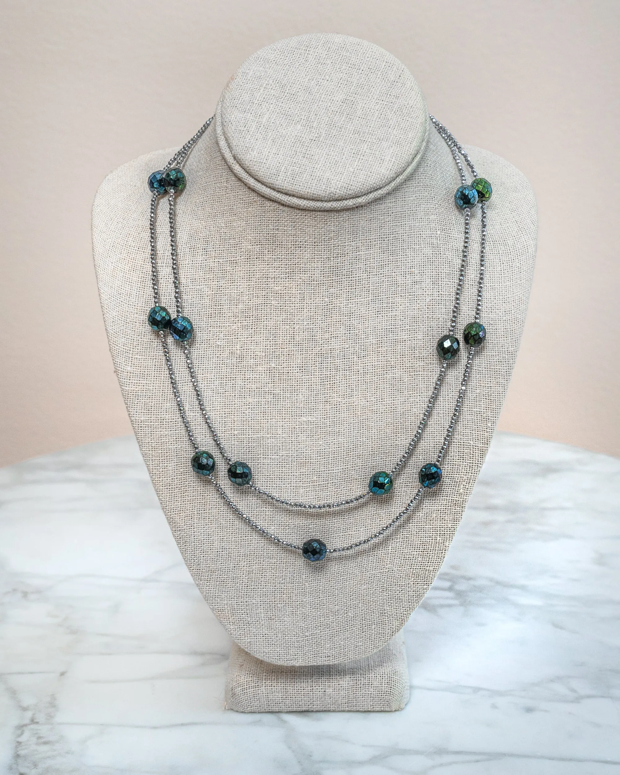 Crystal Hematite Necklace