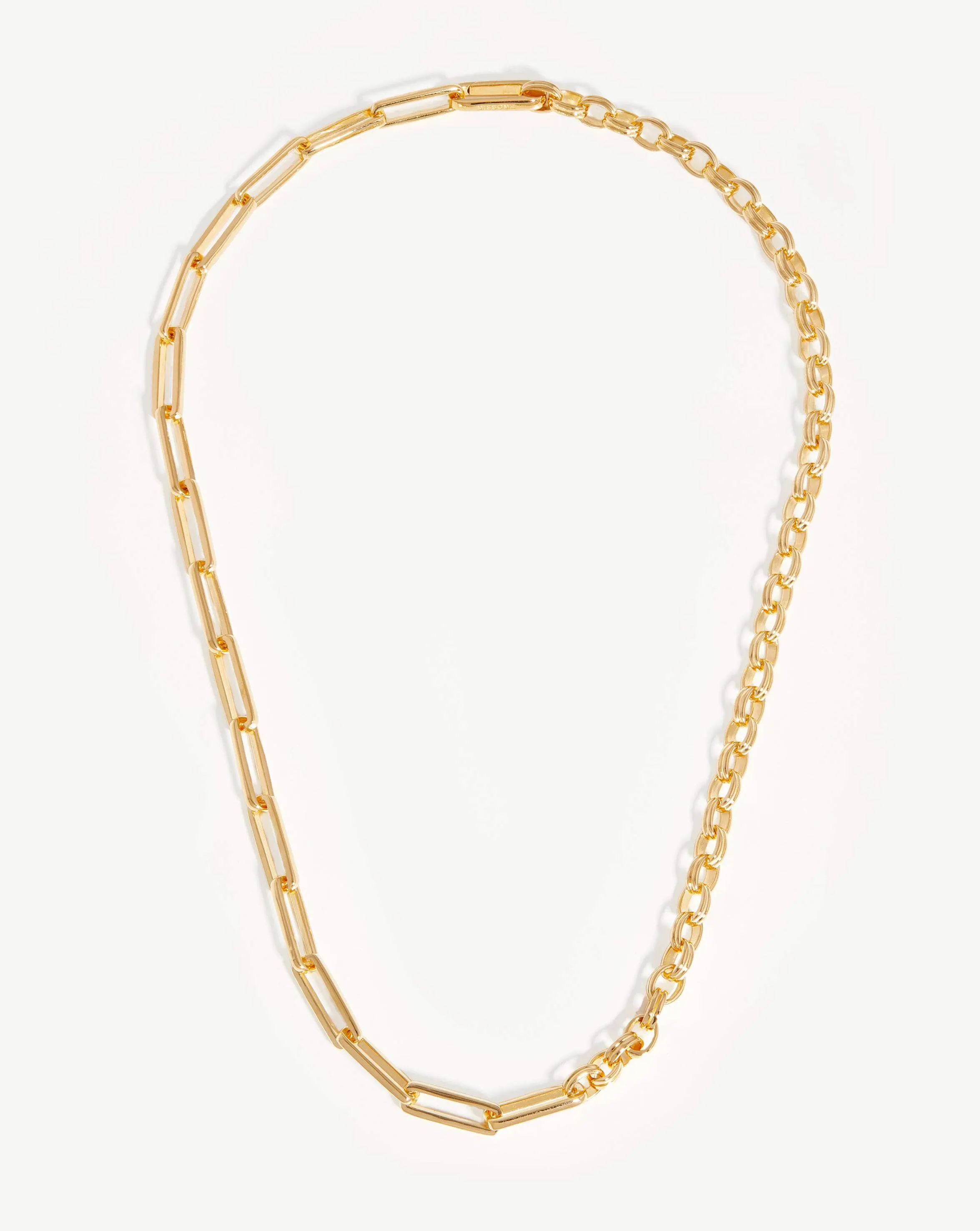 Deconstruked Axiom Chain Necklace | 18k Gold Plated