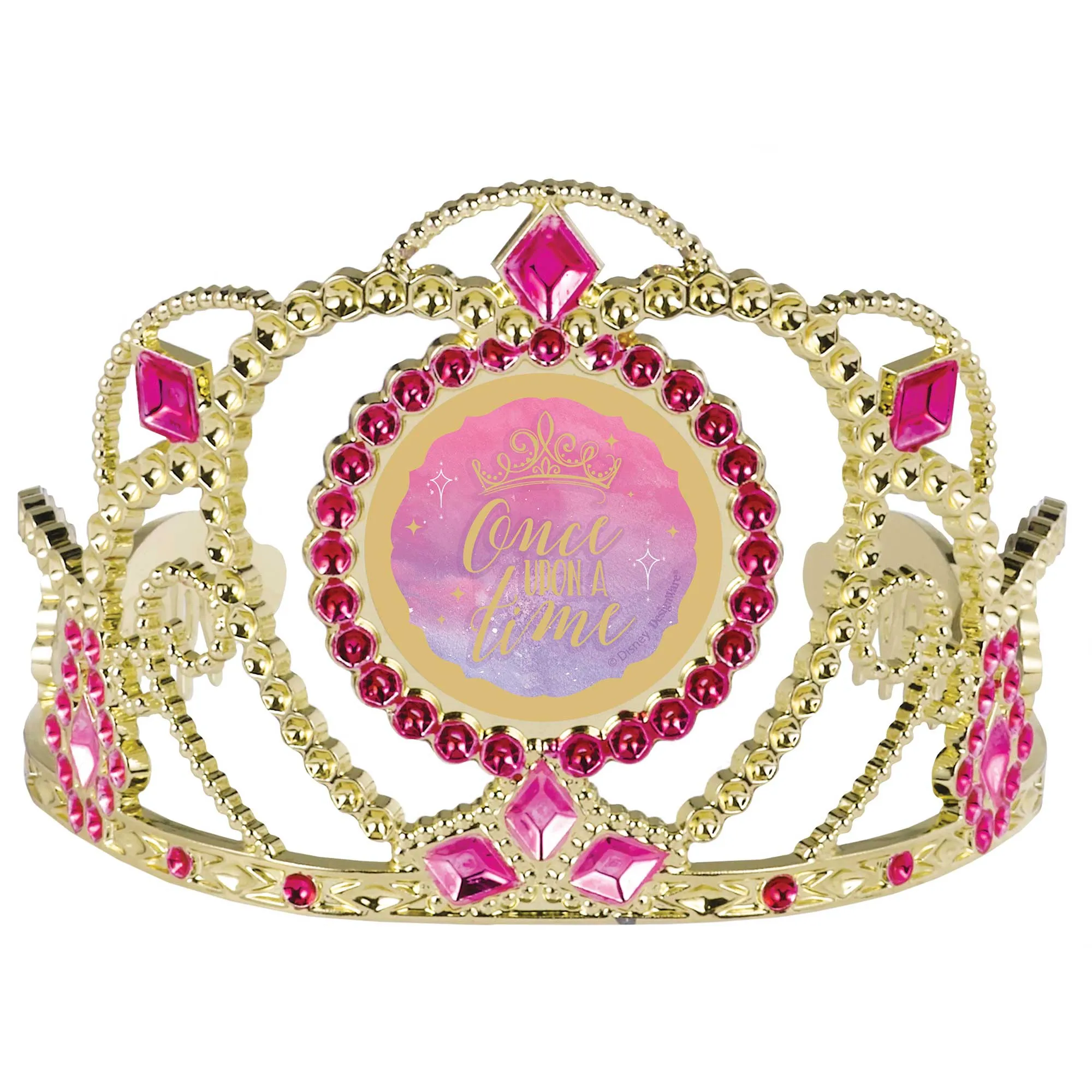 Disney Princess Once Upon A Time Electroplated Tiara 8cm x 11cm Each