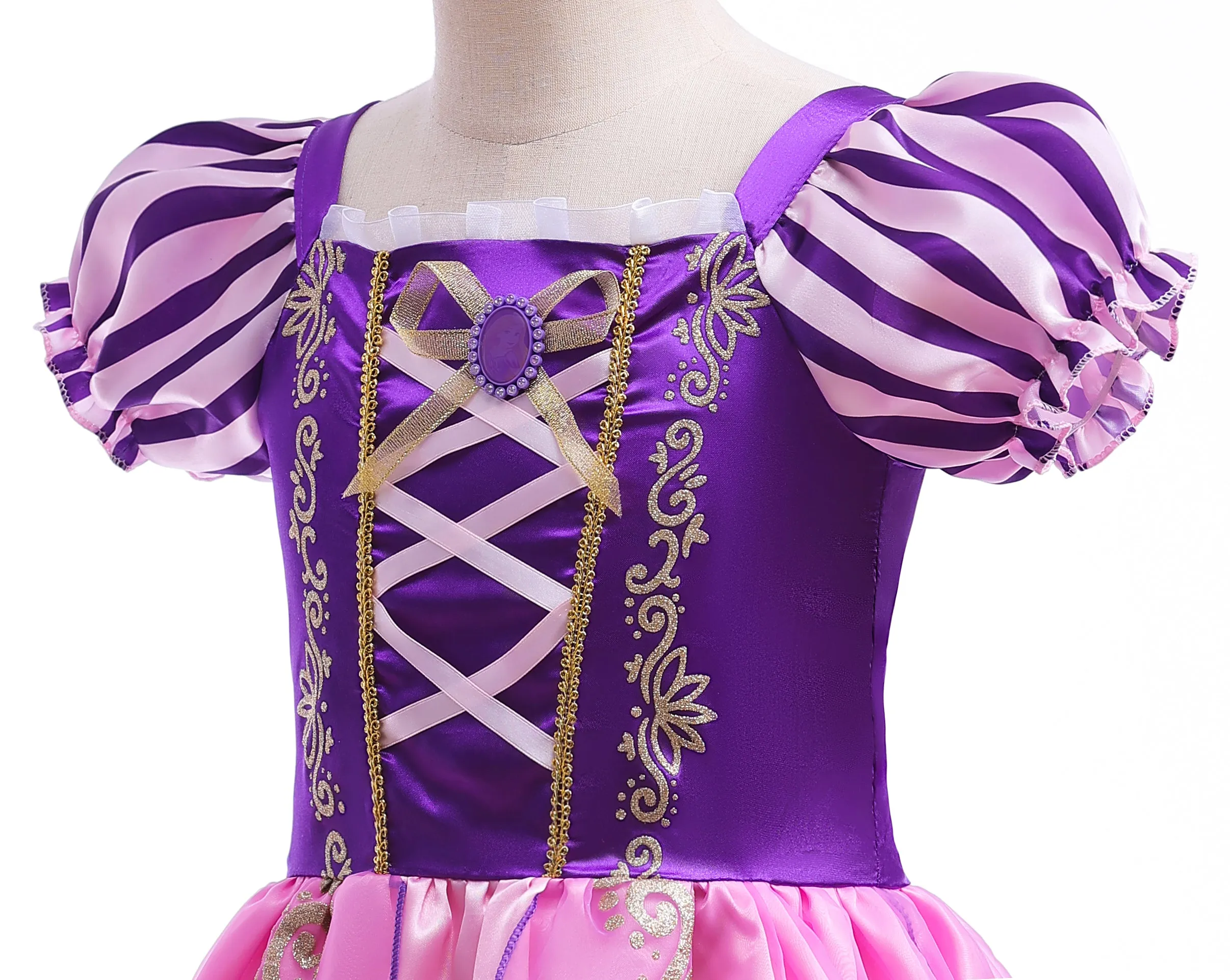 FC056 Princess Costume Halloween Birthday Fancy Party Dress Up Pageant Gown for Girls