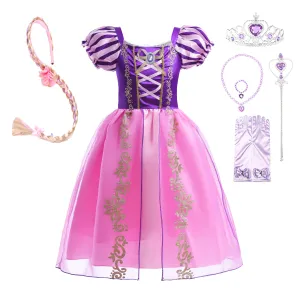 FC056 Princess Costume Halloween Birthday Fancy Party Dress Up Pageant Gown for Girls