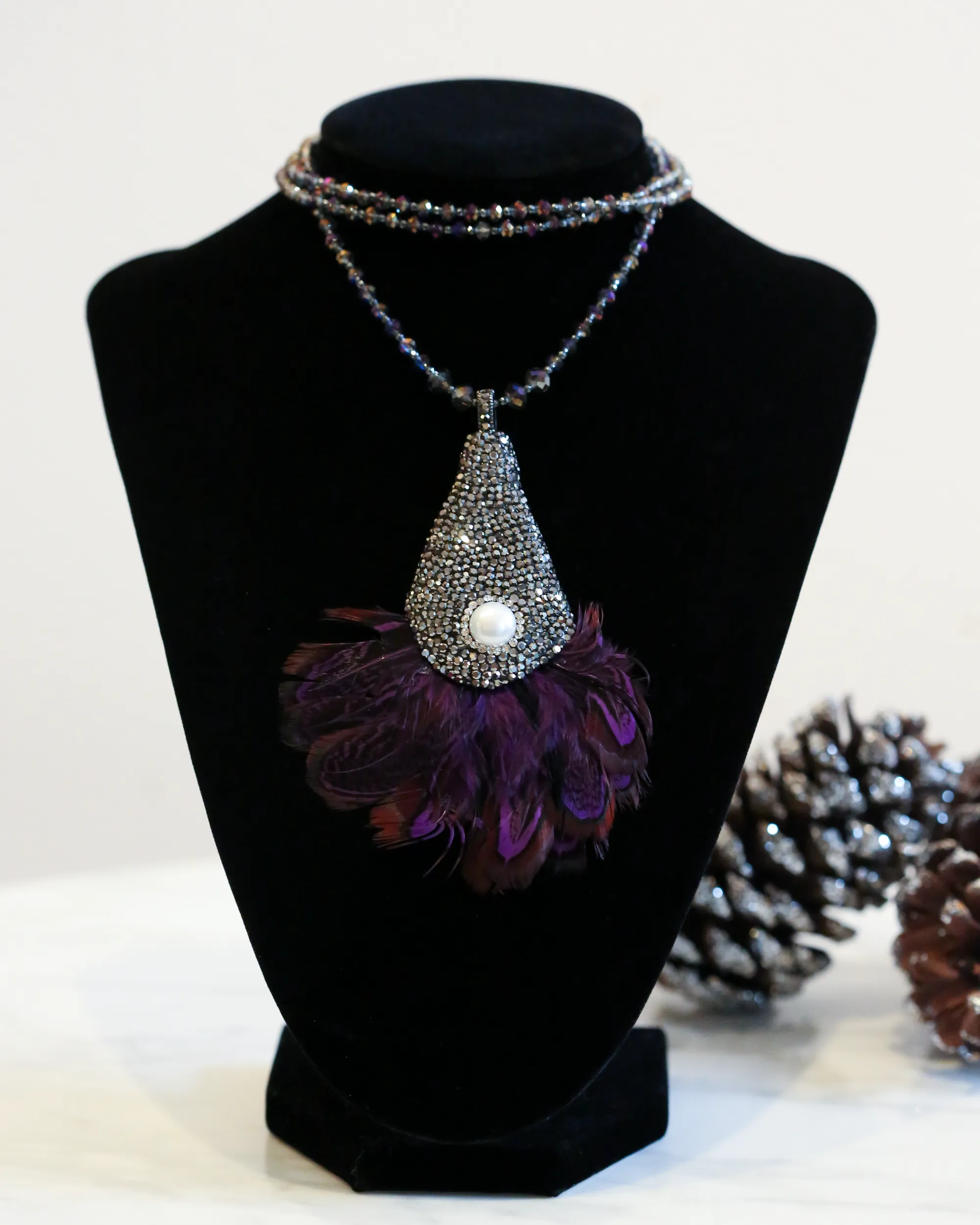 Feather Pendant Necklace