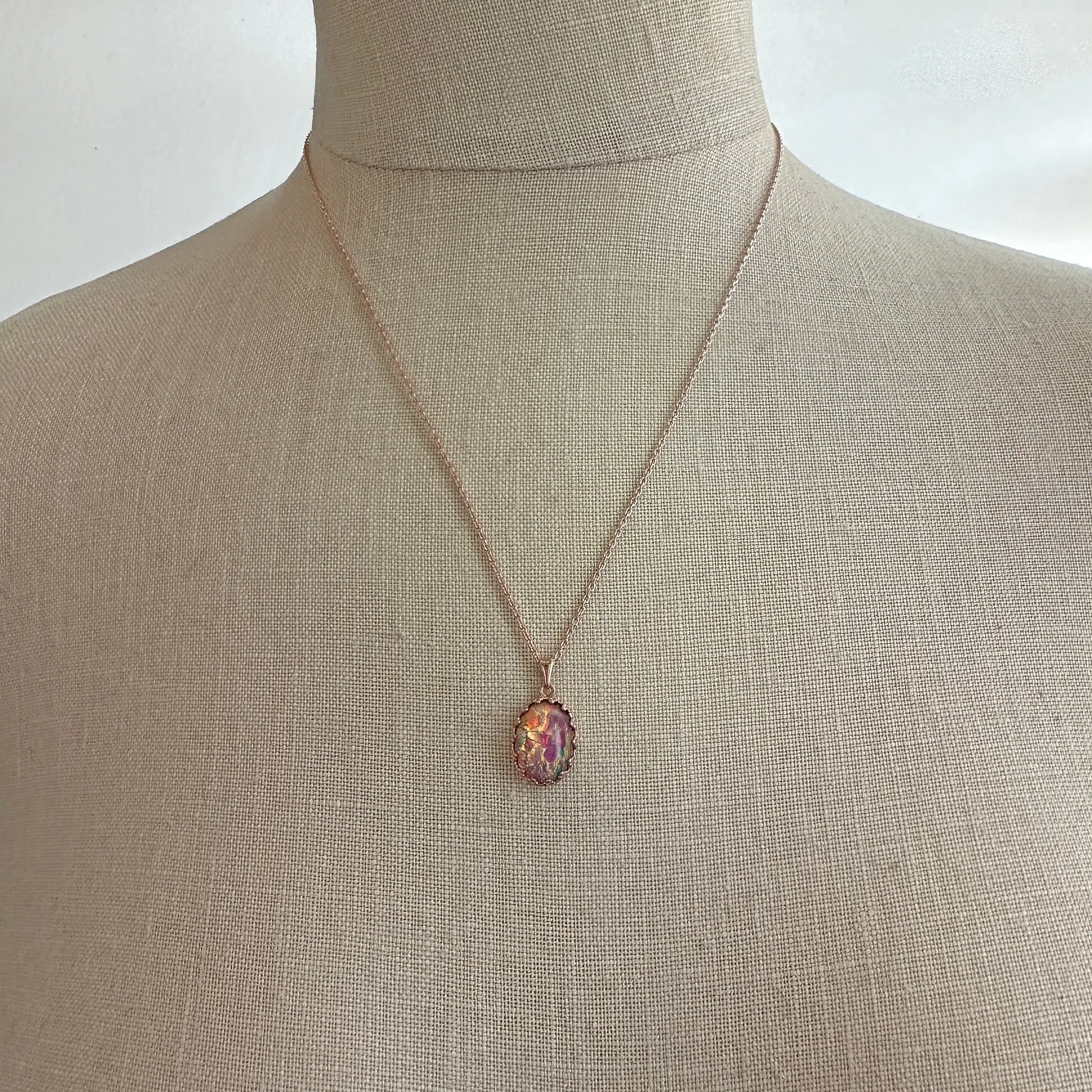 Fire Opal Necklace