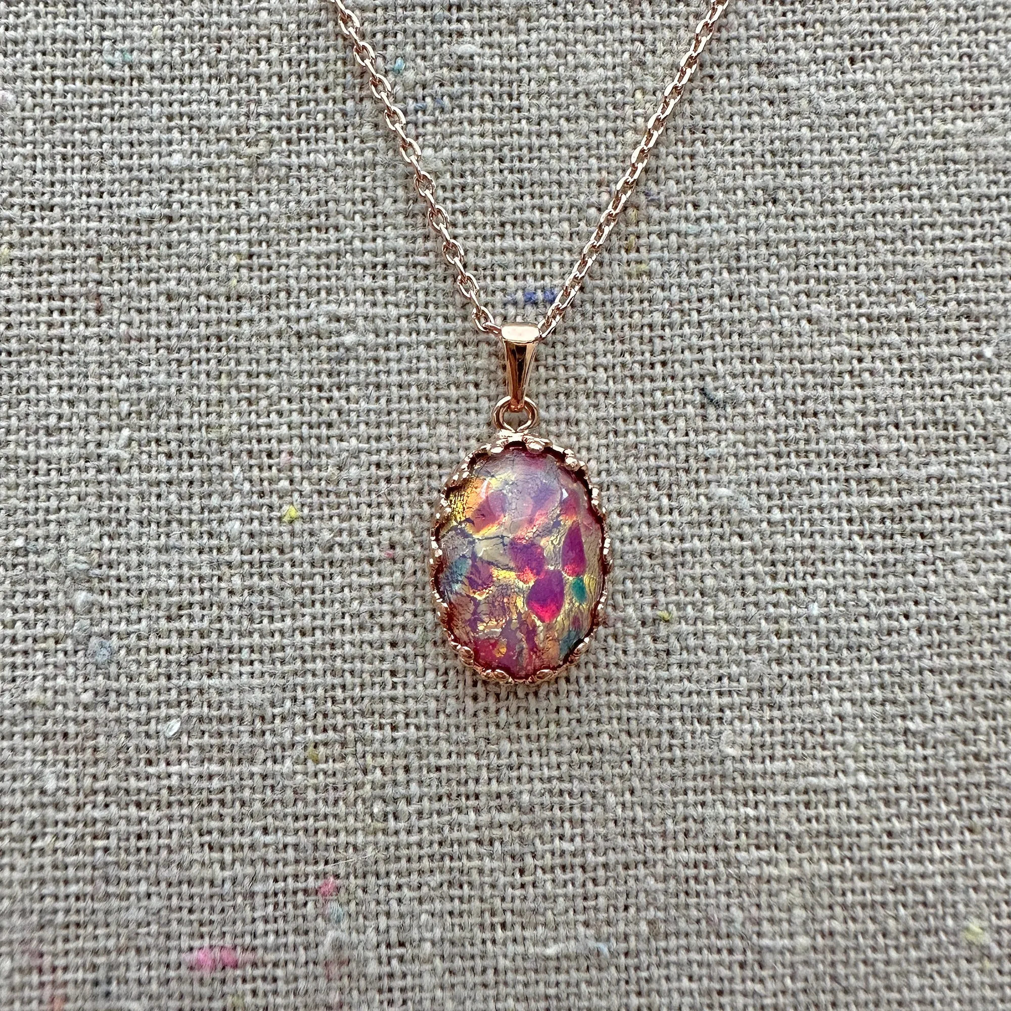 Fire Opal Necklace