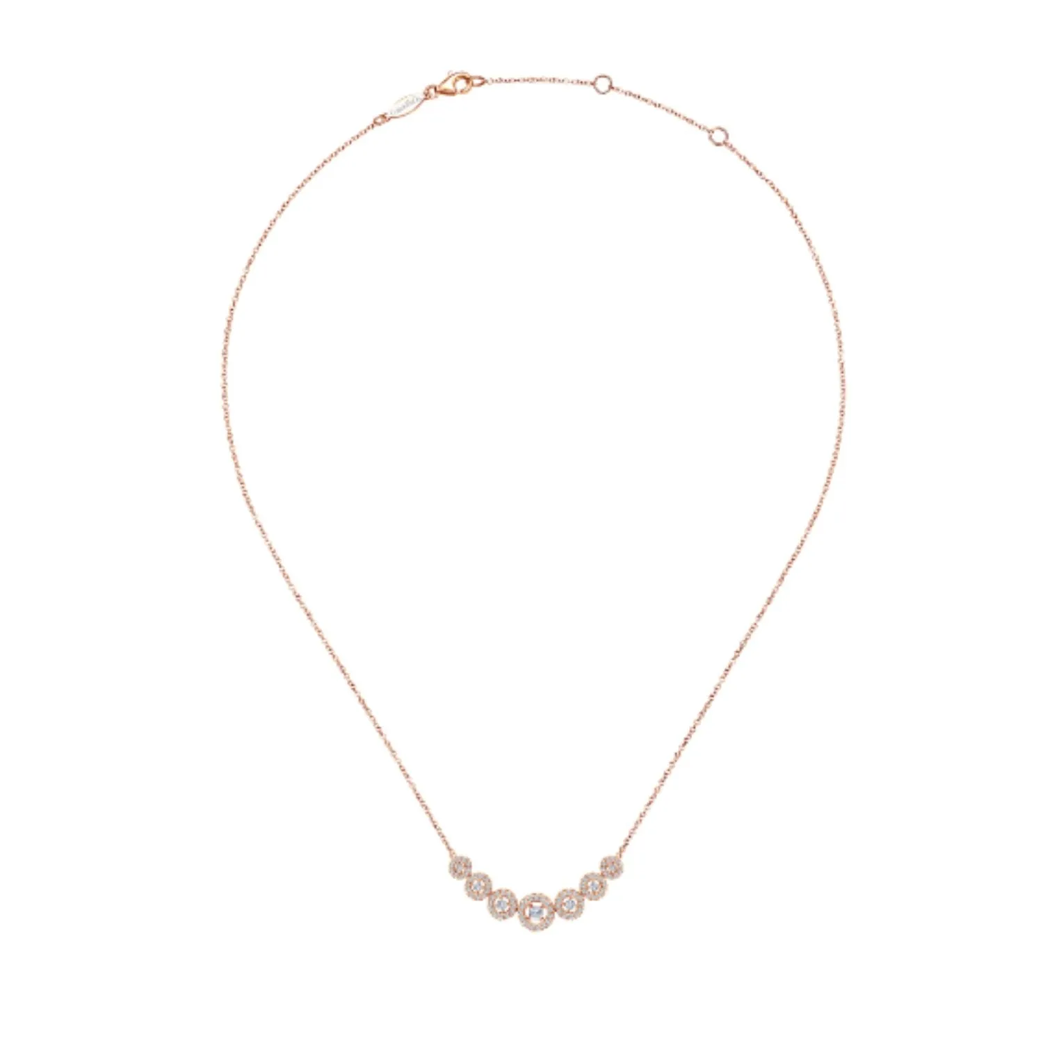 Gabriel & Co. Diamond Halo Indulgence Necklace