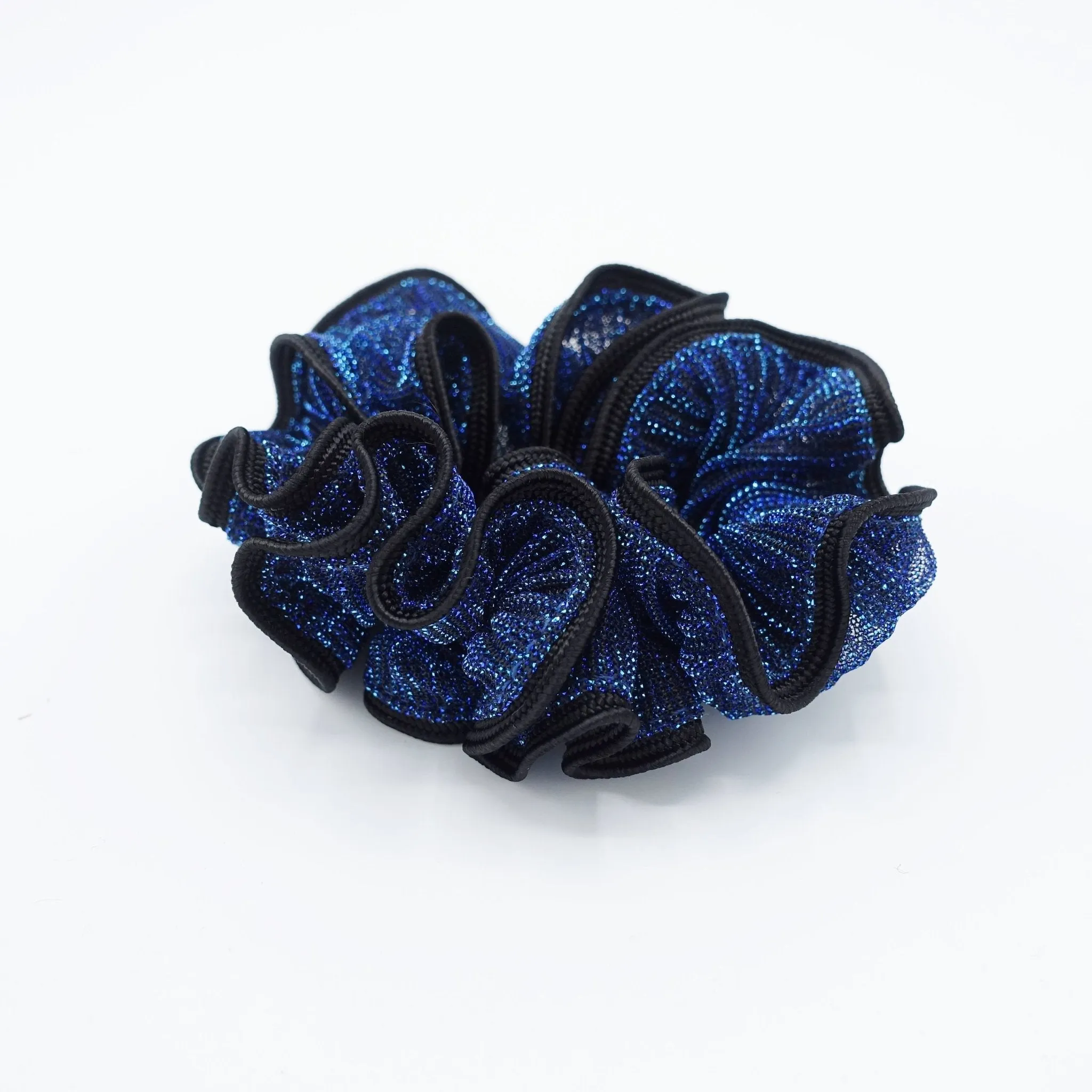 glittering scrunchies pleated women scrunchies hair elastic scrunchy for women