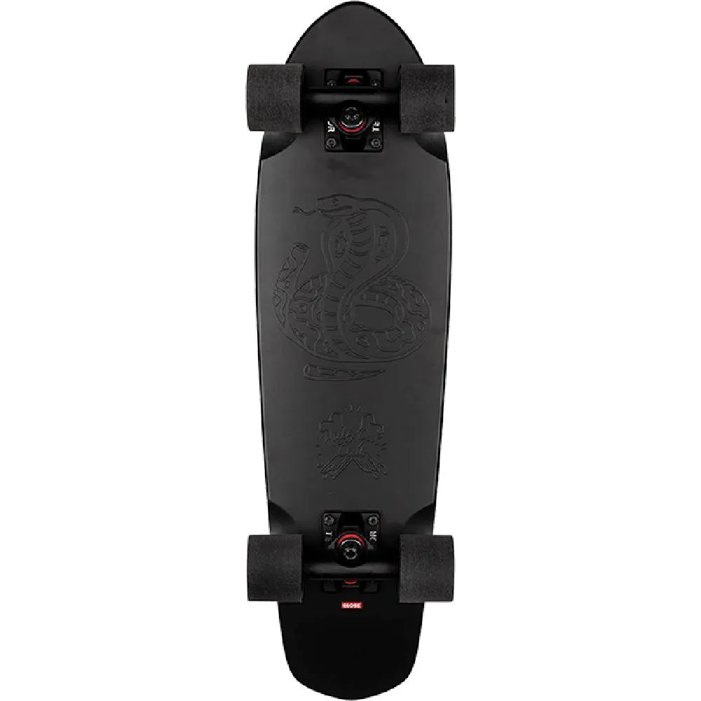 Globe Blazer Black The F Out 26" Cruiser Longboard with Kicktail