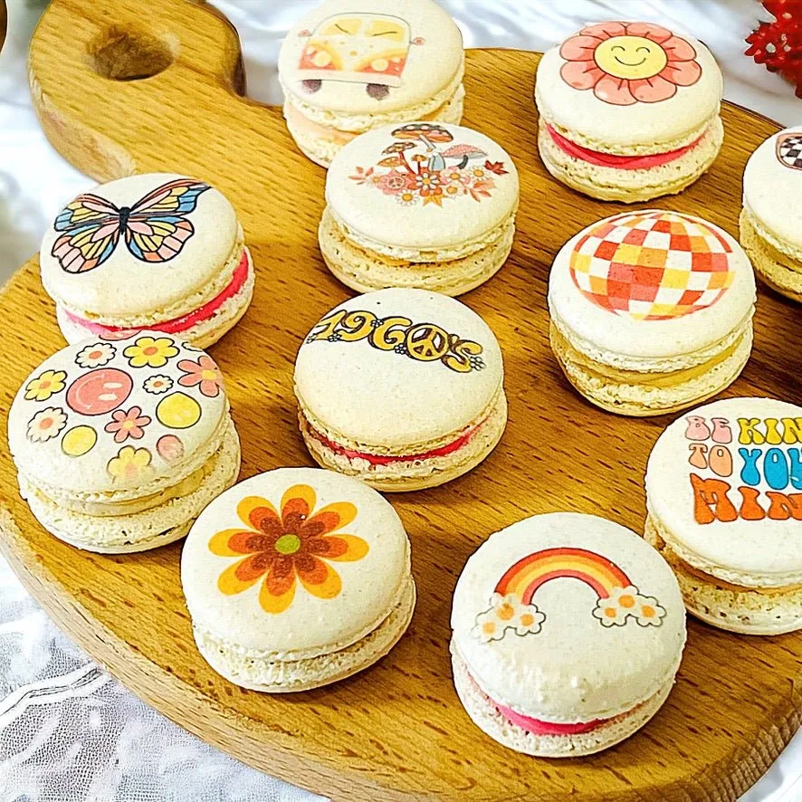 Groovy Macarons - Customizable 1960s Inspired Delights