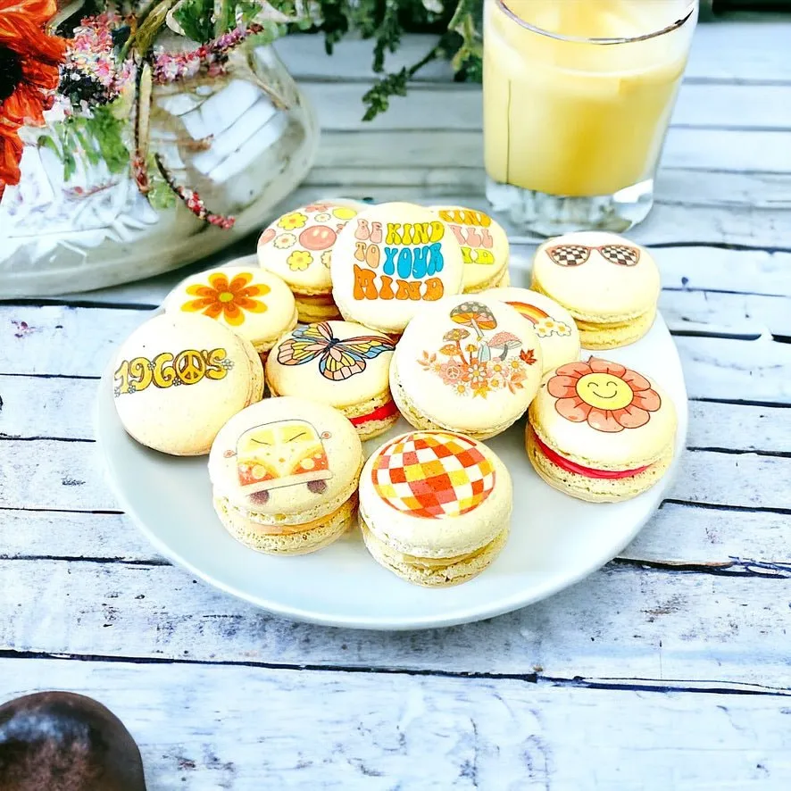 Groovy Macarons - Customizable 1960s Inspired Delights