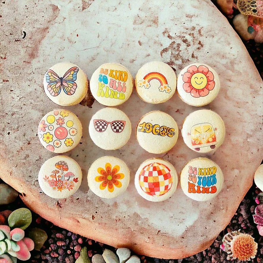 Groovy Macarons - Customizable 1960s Inspired Delights