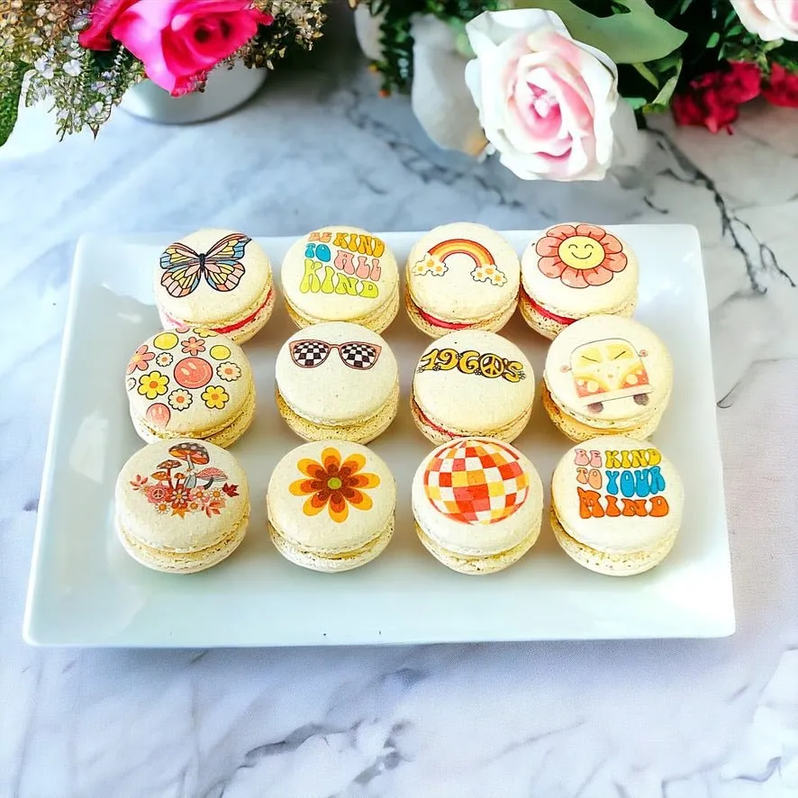 Groovy Macarons - Customizable 1960s Inspired Delights