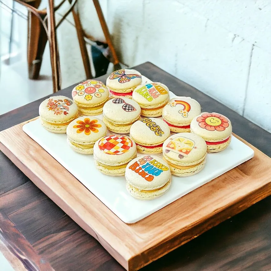 Groovy Macarons - Customizable 1960s Inspired Delights