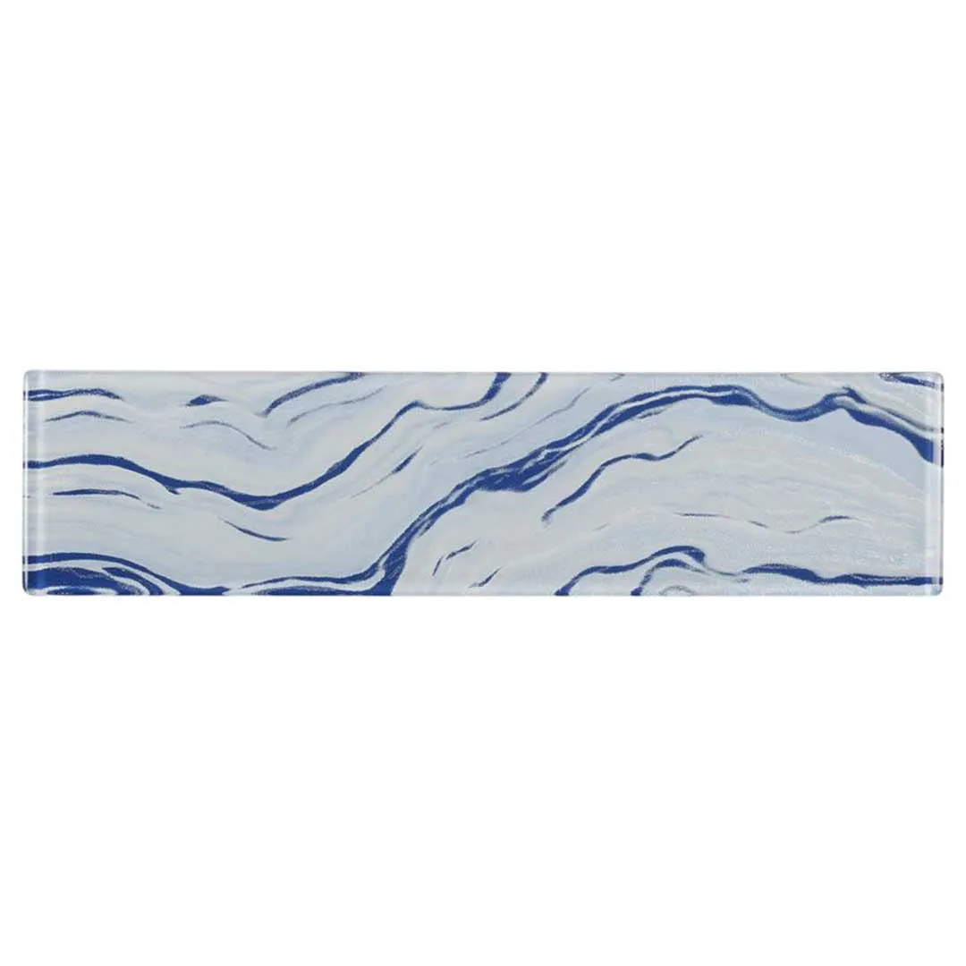 High Tide Sky Blue, 3" x 12" - Glass Tile