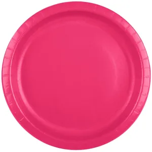 Hot Magenta Paper 10" Dinner Plates  | 20ct