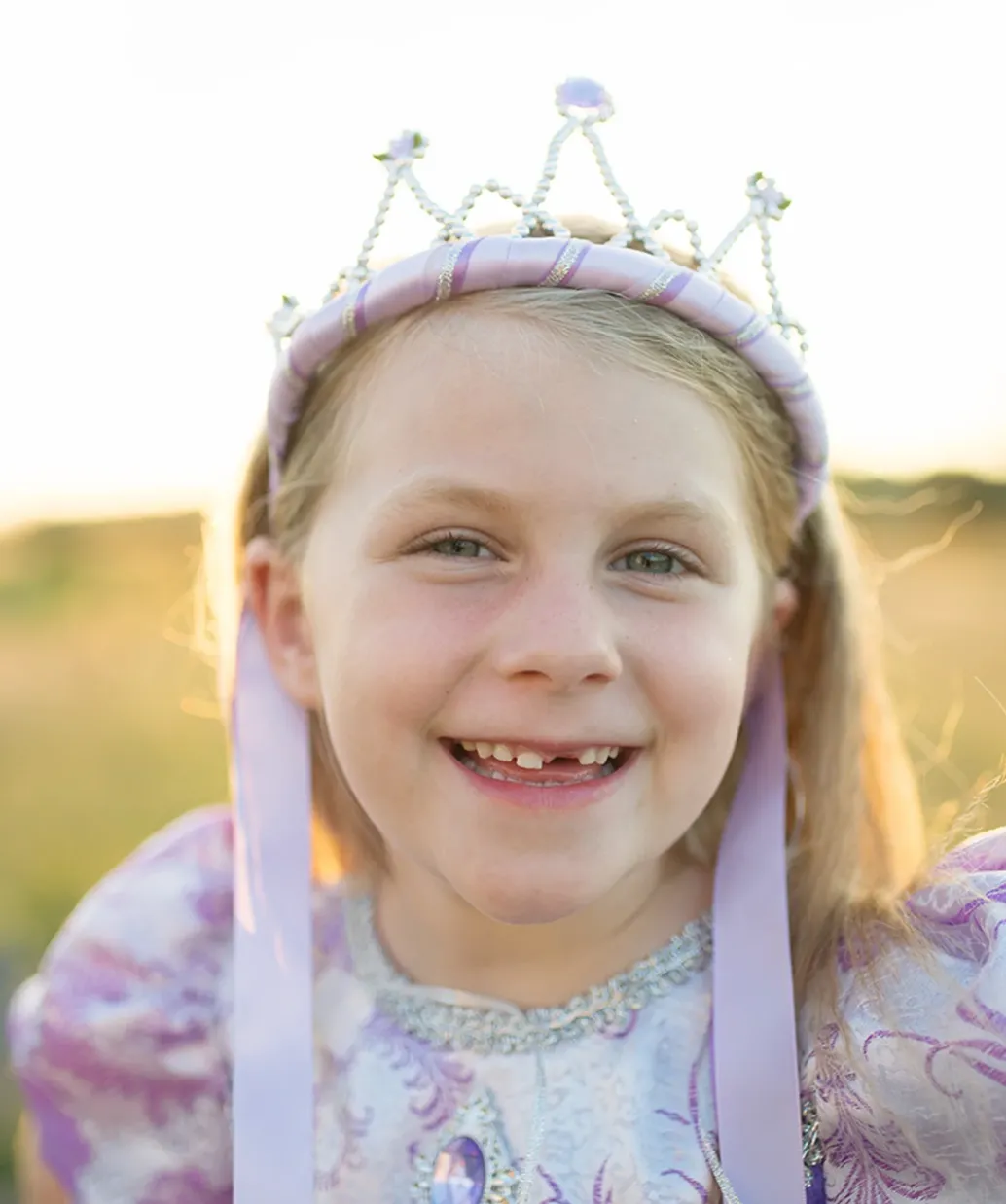 Lilac Ribbon Tiara