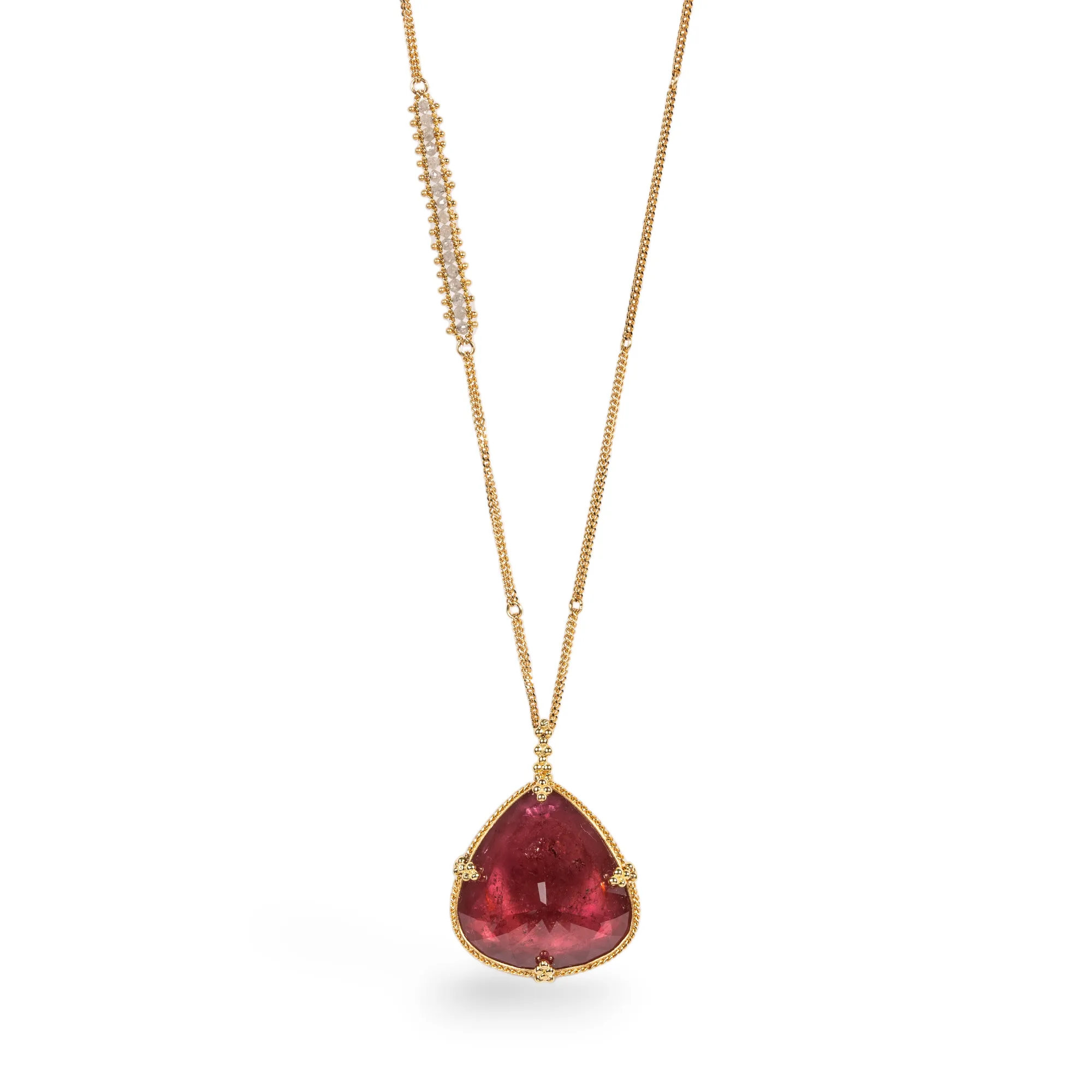 Magenta Tourmaline Necklace