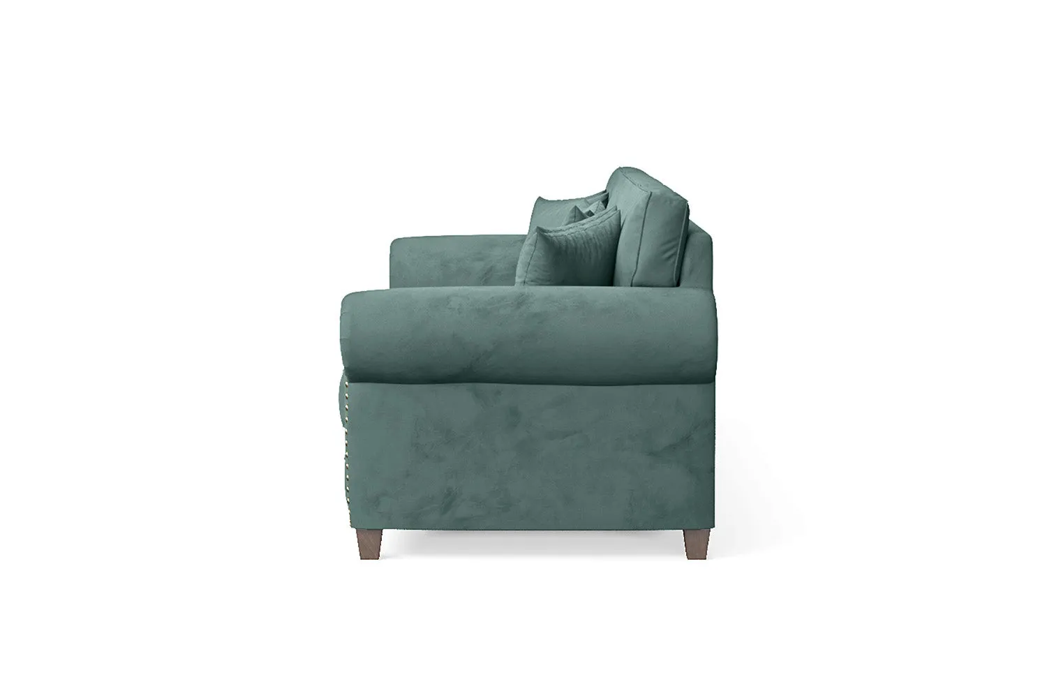 Marano 4 Seater Sofa Teal Velvet