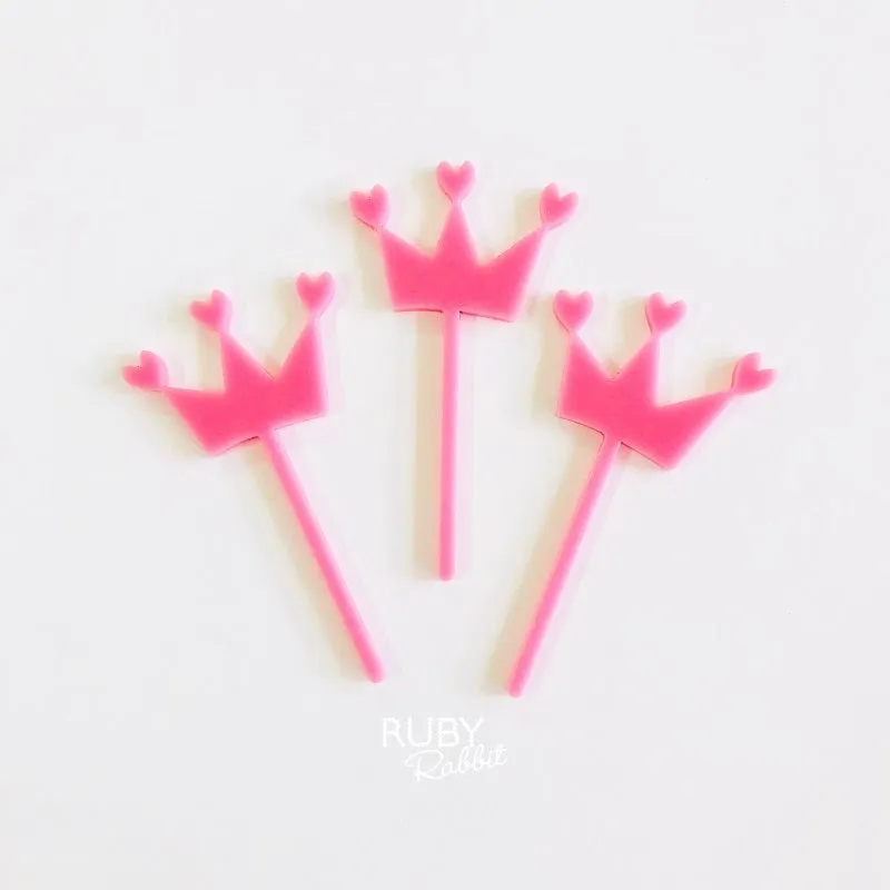 Mini Princess Cake Toppers (3 pack)