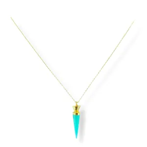 Mini Semiprecious Pendulum Necklace