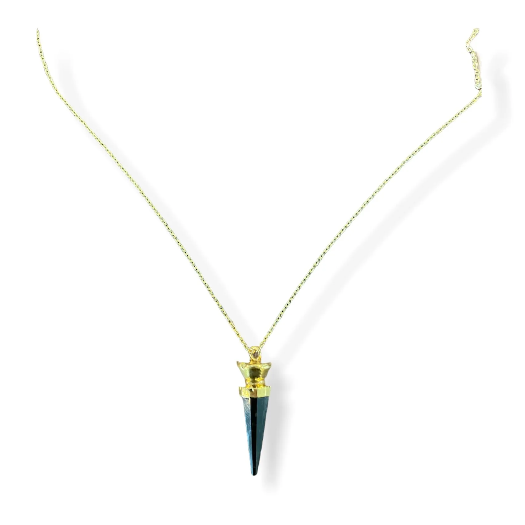 Mini Semiprecious Pendulum Necklace