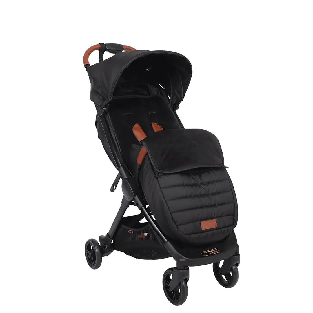 Nano Urban Stroller   Free Footmuff and Sun/Storm/Blackout Cover Set - Black