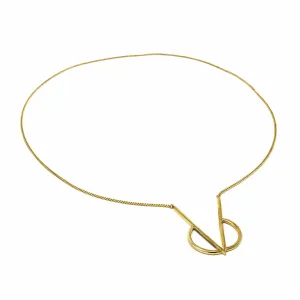 Necklace: Brass Intersect