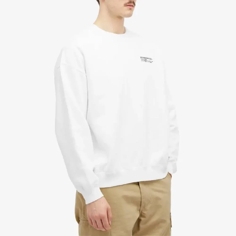 Neighborhood Logo sweatshirt, white